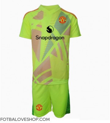 Manchester United Brankářské Dětské Venkovní Dres 2024-25 Krátký Rukáv (+ trenýrky)
